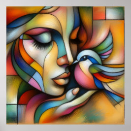 Kubismus, Abstrakt, modern, Poster, Kunst Poster