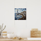 Kubismus an der Küste Poster (Küche)