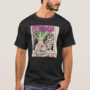 Kubismus Art Picatsso Cat in Window Funny Cat_ T-Shirt