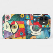 Kubismus-Design-Gepäck Case-Mate iPhone Hülle (Rückseite (Horizontal))