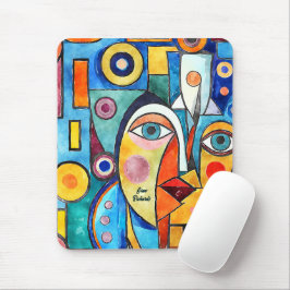 Kubismus-Design Mousepad