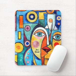Kubismus-Design Mousepad