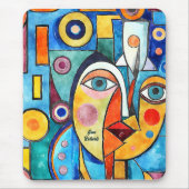 Kubismus-Design Mousepad (Vorne)