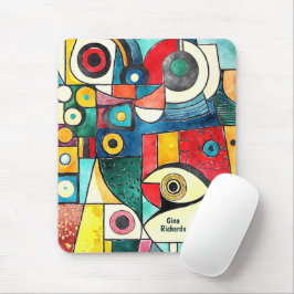 Kubismus-Design Mousepad