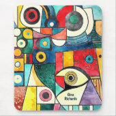 Kubismus-Design Mousepad (Vorne)