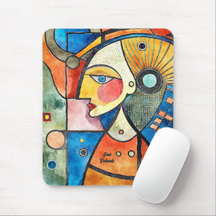 Kubismus-Design Mousepad