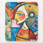 Kubismus-Design Mousepad (Vorne)