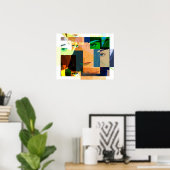 Kubismus Faces Poster (Heimbüro)