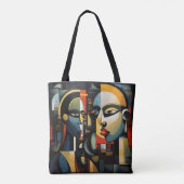 Kubismus Frauen Tasche (Rückseite)
