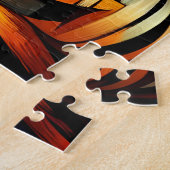 Kubismus Halloween Cat Jigsaw Puzzle (Seite)