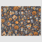 Kubismus Halloween Seidenpapier (Vorderseite)