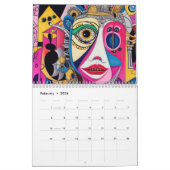 Kubismus im Stil von Picasso. 2024 Kalender (Feb 2026)