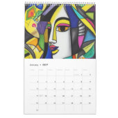 Kubismus im Stil von Picasso. 2025 Kalender (Jan 2027)