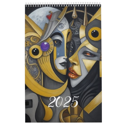 Kubismus im Stil von Picasso. 2025 Kalender (Titelbild)