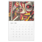 Kubismus im Stil von Picasso. 2025 Kalender (Mär 2026)