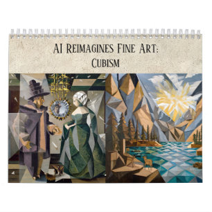 Kubismus-Kunstästhetik - Klassische Kunst neu gemi Kalender