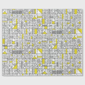 Kubismus Maze Geschenkpapier (Flach)