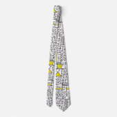 Kubismus Maze Krawatte (Rückseite)
