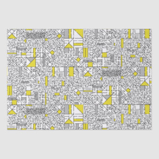 Kubismus Maze Seidenpapier