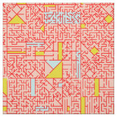Kubismus Maze Stoff (Muster)