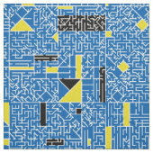 Kubismus Maze Stoff (Muster)