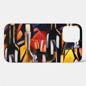 Kubismus Themen Wein: Flaschen & Trauben Case-Mate iPhone Hülle (Rückseite (Horizontal))