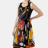 Kubismus Themen Wein: Flaschen & Trauben Schürze (InSitu)