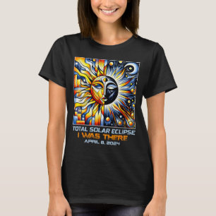 Kubismus Totale Sonnenfinsternis War Da 8. April 2 T-Shirt