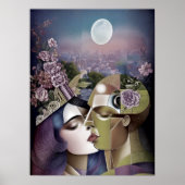 Kubismus trifft Cyberpunk Poster (Vorne)