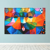 Kubismus Urban Art Leinwanddruck (Insitu (Holzboden))