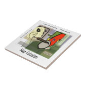 Kubist Castro NeoCubaism Funny Fliese (Seite)