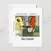 Kubist Castro NeoCubaism Funny Postkarte (Vorne/Hinten)