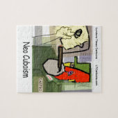 Kubist Castro NeoCubaism Funny Puzzle (Horizontal)