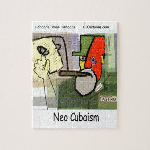 Kubist Castro NeoCubaism Funny Puzzle