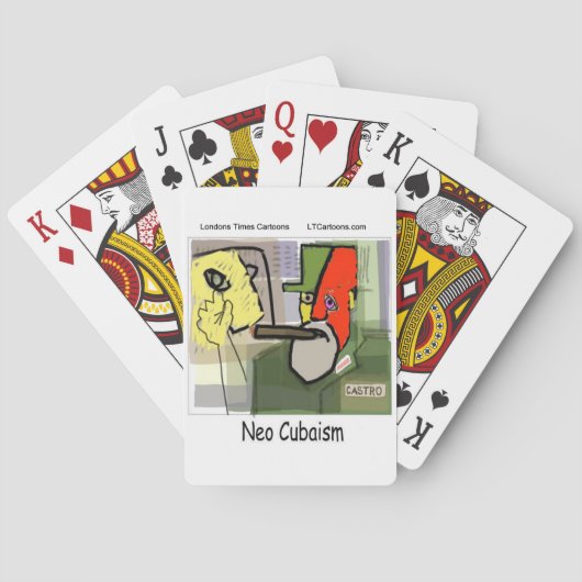 Kubist Castro NeoCubaism Funny Spielkarten (Rückseite)
