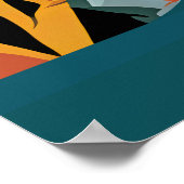 Kubist Malaga Poster (Ecke)