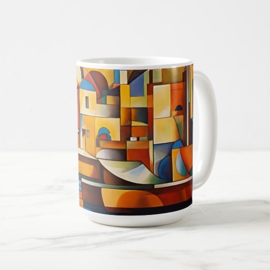 "Kubist Sydney Opera House Tasse" Kaffeetasse (VorderseiteRechts)