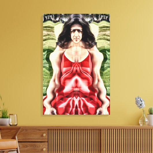 Kubistin Leinwanddruck (Insitu (Wohnzimmer))