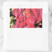 Kubistische Abstrakte Rose Rechteckiger Aufkleber (Tasche)