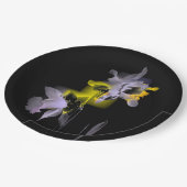 kubistische Daffodien. Pappteller (Schrägansicht)