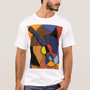 kubistische Gitarren Surrealismus Malerei. T-Shirt