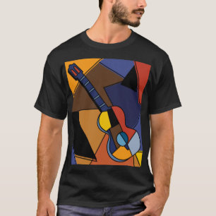 kubistische Gitarren Surrealismus Malerei. T-Shirt