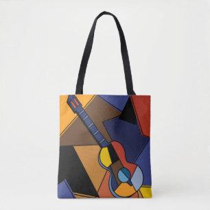 kubistische Gitarren Surrealismus Malerei. Tasche