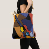 kubistische Gitarren Surrealismus Malerei. Tasche (Von Nahem)