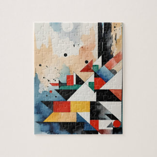 Kubistische Küstenarchitektur Puzzle