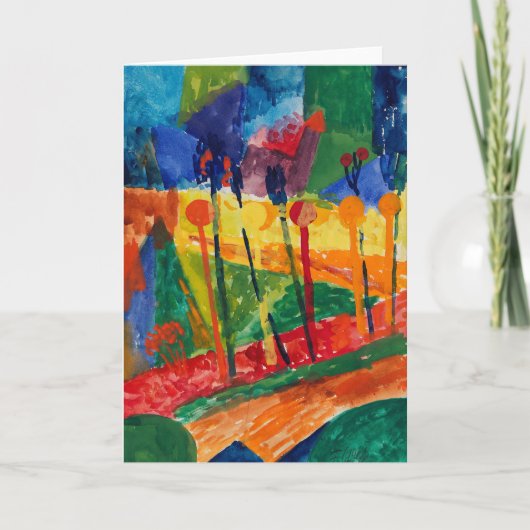 Kubistische Landschaft | Fritz Schaefler Karte (Vorderseite)