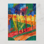 Kubistische Landschaft | Fritz Schaefler Postkarte (Vorderseite)