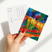 Kubistische Landschaft | Fritz Schaefler Postkarte