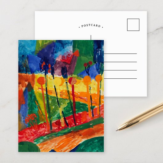 Kubistische Landschaft | Fritz Schaefler Postkarte