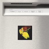 Kubistische Rose Magnet (In Situ (Geschirrspüler))